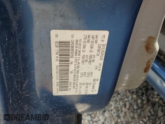 2005 Dodge Durango SXT with VIN 1D4HD38K05F607926, listed as a Copart auction lot 67392884 with Not provided miles and Salvage title. Bid and sale history available at DreamBid. Image 14.