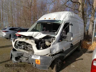 2017 Ford Transit with VIN 1FTWS4XGXHKA55683, listed as a Copart auction lot 77044594 with 101,431 mi miles and Salvage Title. Bid and sale history available at carsss.com. Image 1.