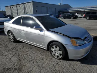 2001 Honda Civic EX with VIN 1HGEM21951L002346, listed as a Copart auction lot 89365405 with 126,637 mi miles and Salvage Title. Bid and sale history available at carsss.com. Image 4.