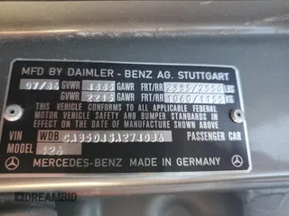 1986 Mercedes-Benz 420 Series 420SEL with VIN WDBCA35D4GA274036, listed as a Copart auction lot 52366565 with 119,277 mi miles and Clean Title. Bid and sale history available at carsss.com. Image 12.