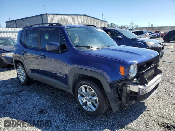 2018 Jeep Renegade Latitude with VIN ZACCJABB9JPH62821, listed as a Copart auction lot 49298745 with 93,646 mi miles and Salvage Title. Bid and sale history available at carsss.com. Image 4.