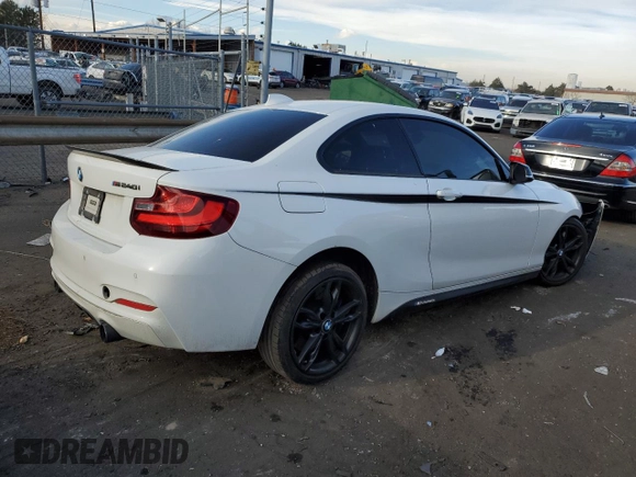 2017 BMW 2 Series M240i xDrive with VIN WBA2G3C33HV986647, listed as a Copart auction lot 78258553 with 52,985 mi miles. Bid and sale history available at carsss.com. Image 3.