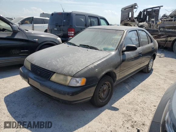 1997 Nissan Sentra XE z VIN 3N1AB41D3VL035555, wystawiony jako Copart lot #76200984 z przebiegiem 166 012 mil mil oraz Szkoda całkowita • Salvage title. Historia ofert i sprzedaży dostępna na DreamBid. Obrazek 1.