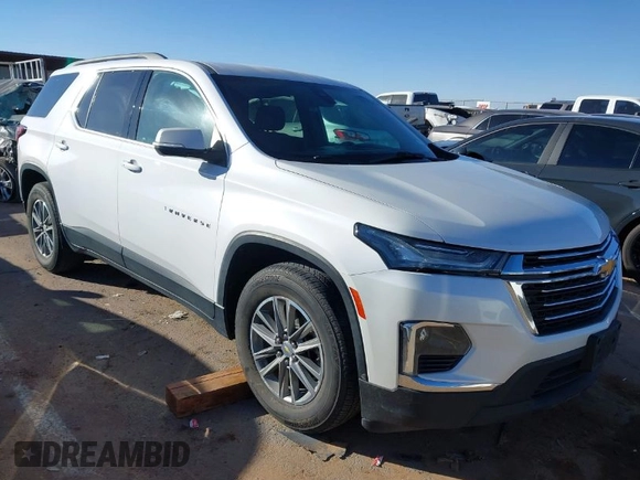 2022 Chevrolet Traverse LT Cloth z VIN 1GNERGKW9NJ159582, wystawiony jako IAAI lot #41510198 z przebiegiem 38 074 mil mil oraz . Historia ofert i sprzedaży dostępna na DreamBid. Obrazek 1.