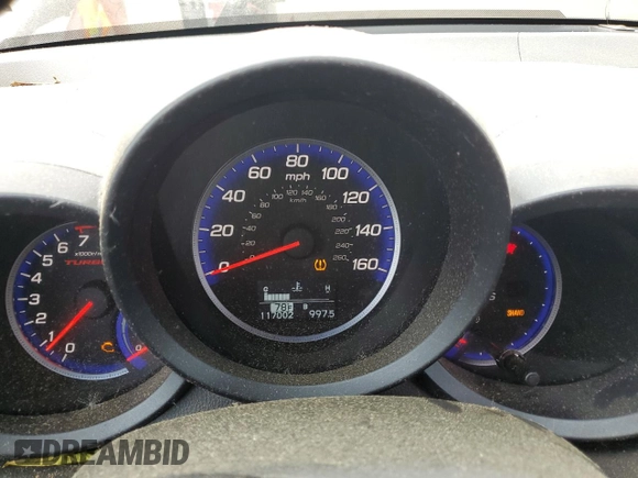 2011 Acura RDX with VIN 5J8TB1H2XBA007152, listed as a Copart auction lot 49800265 with 117,002 mi miles and Salvage Title. Bid and sale history available at carsss.com. Image 9.
