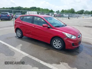 2012 Hyundai Accent GS with VIN KMHCT5AE9CU045281, listed as a IAAI auction lot 42524006 with 209,063 mi miles and . Bid and sale history available at DreamBid. Image 1.