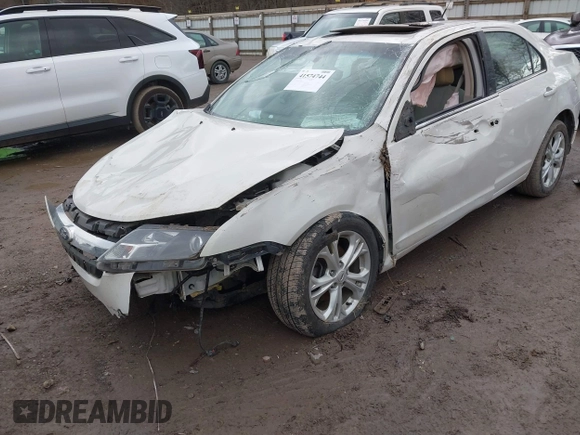 2012 Ford Fusion SE with VIN 3FAHP0HA1CR173855, listed as a IAAI auction lot 41574744 with 1 mi miles. Bid and sale history available at carsss.com. Image 2.