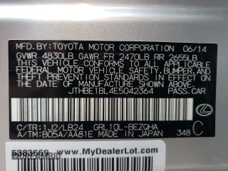 2014 Lexus GS 350 with VIN JTHBE1BL4E5042364, listed as a Copart auction lot 71438764 with 116,961 mi miles and Salvage Title. Bid and sale history available at carsss.com. Image 13.