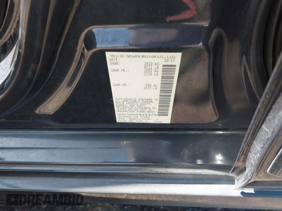 2015 Nissan Altima SL z VIN 1N4AL3APXFN914329, wystawiony jako IAAI lot #42323303 z przebiegiem 161 150 mil mil oraz . Historia ofert i sprzedaży dostępna na DreamBid. Obrazek 9.