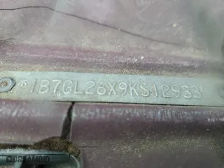 1989 Dodge Dakota "S" with VIN 1B7GL26X9KS129335, listed as a Copart auction lot 82744003 with 174,152 mi miles and Salvage Title. Bid and sale history available at carsss.com. Image 12.