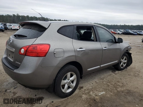 2013 Nissan Rogue S with VIN JN8AS5MT0DW500280, listed as a Copart auction lot 88480955 with Not Provided miles and Salvage Title. Bid and sale history available at carsss.com. Image 3.