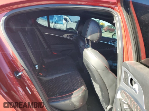 2019 Genesis G70 Dynamic with VIN KMTG34LE7KU015581, listed as a Copart auction lot 79349084 with 32,338 mi miles and Salvage Title. Bid and sale history available at DreamBid. Image 10.