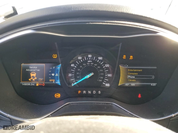 2016 Ford Fusion Titanium with VIN 3FA6P0K9XGR250704, listed as a Copart auction lot 46860875 with 149,036 mi miles and Salvage Title. Bid and sale history available at carsss.com. Image 9.