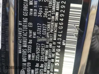 2020 Kia Sorento LX with VIN 5XYPG4A34LG649292, listed as a Copart auction lot 49782565 with 102,570 mi miles and Salvage Title. Bid and sale history available at DreamBid. Image 13.