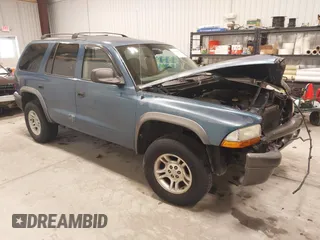 2002 Dodge Durango Sport with VIN 1B4HS38N22F157136, listed as a IAAI auction lot 41396481 with 186,039 mi miles. Bid and sale history available at carsss.com. Image 1.