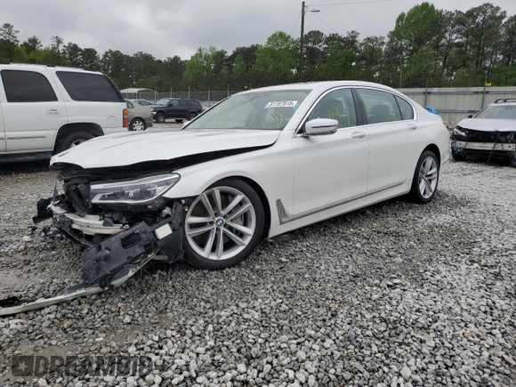 2018 BMW 7 Series 750i with VIN WBA7F0C53JGM22614, listed as a Copart auction lot 51787515 with Not Provided miles and Salvage Title. Bid and sale history available at carsss.com. Image 1.