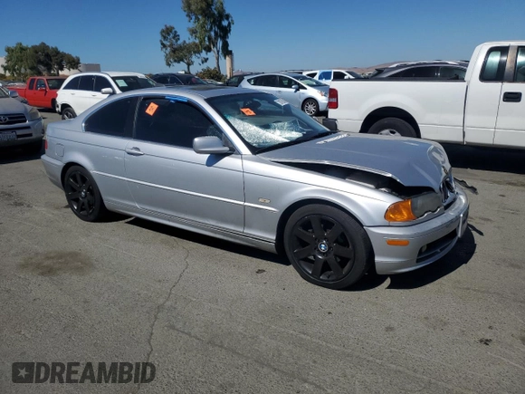 2000 BMW 3 Series 323Ci with VIN WBABM3346YJN86283, listed as a Copart auction lot 73070904 with Not Provided miles and Salvage Title. Bid and sale history available at DreamBid. Image 4.