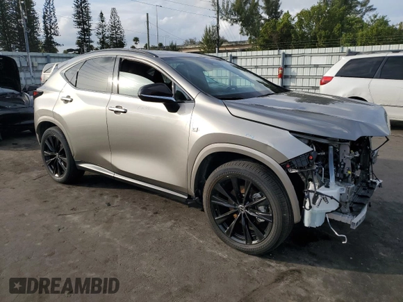 2024 Lexus NX with VIN 2T2KGCEZ9RC047071, listed as a Copart auction lot 41800075 with 8,363 mi miles and Salvage Title. Bid and sale history available at carsss.com. Image 4.