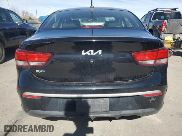 2022 Kia Rio S with VIN 3KPA24AD6NE445249, listed as a Copart auction lot 47897285 with 51,906 mi miles and Salvage Title. Bid and sale history available at DreamBid. Image 6.