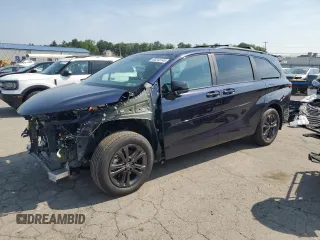 2025 Toyota Sienna XSE with VIN 5TDDSKFC2SS188559, listed as a Copart auction lot 60243145 with 277 mi miles and Salvage title. Bid and sale history available at DreamBid. Image 1.