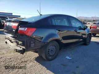 2013 Kia Rio LX with VIN KNADM4A38D6256604, listed as a Copart auction lot 46542975 with 134,470 mi miles and Salvage Title. Bid and sale history available at carsss.com. Image 3.