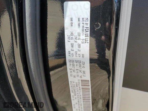 2017 Chrysler Pacifica Touring with VIN 2C4RC1DG4HR522594, listed as a Copart auction lot 62739225 with 65,589 mi miles and Clean title. Bid and sale history available at DreamBid. Image 12.