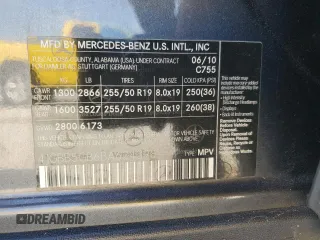 2011 Mercedes-Benz M 350 with VIN 4JGBB5GB6BA624398, listed as a Copart auction lot 45705375 with 110,699 mi miles and Salvage title. Bid and sale history available at DreamBid. Image 13.