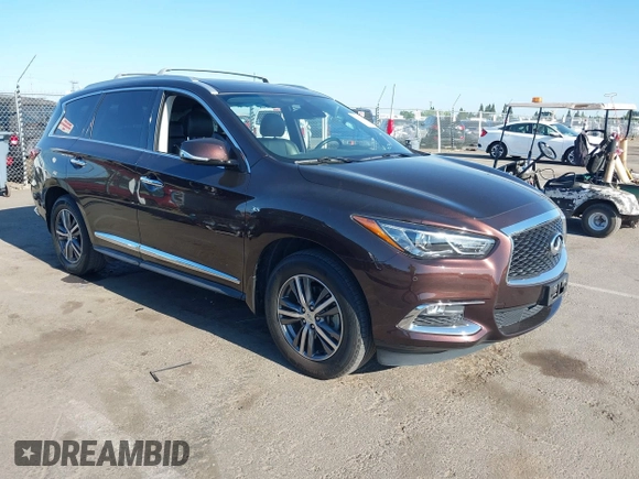 2019 Infiniti QX60 Pure with VIN 5N1DL0MM4KC569307, listed as a IAAI auction lot 42300605 with 40,336 mi miles and . Bid and sale history available at DreamBid. Image 1.