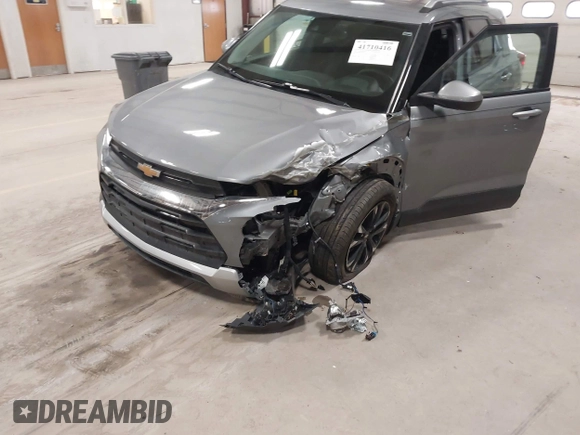 2023 Chevrolet TrailBlazer LT with VIN KL79MRSL3PB206531, listed as a IAAI auction lot 41710416 with 37,427 mi miles and . Bid and sale history available at DreamBid. Image 6.
