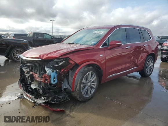 2022 Cadillac XT6 Premium Luxury with VIN 1GYKPCRS7NZ115394, listed as a Copart auction lot 86512084 with 17,310 mi miles and Salvage Title. Bid and sale history available at carsss.com. Image 1.