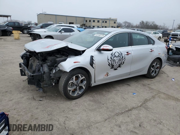 2021 Kia Forte LXS with VIN 3KPF24AD7ME294376, listed as a Copart auction lot 44146175 with 76,214 mi miles and Salvage Title. Bid and sale history available at carsss.com. Image 1.
