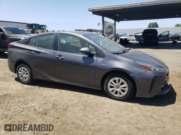 2022 Toyota Prius L Eco with VIN JTDKAMFUXN3174168, listed as a Copart auction lot 61052455 with 54,547 mi miles and Salvage title. Bid and sale history available at DreamBid. Image 4.