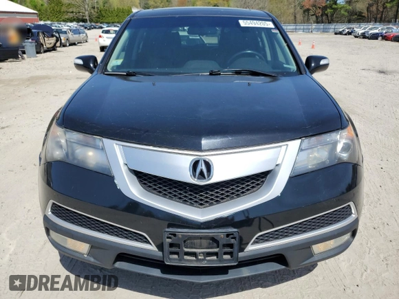 2010 Acura MDX Technology Pkg with VIN 2HNYD2H65AH529544, listed as a Copart auction lot 55494205 with 195,830 mi miles and Clean Title. Bid and sale history available at carsss.com. Image 5.