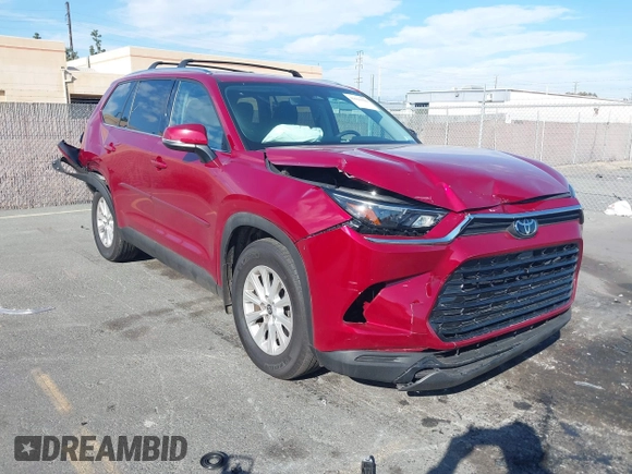 2024 Toyota Highlander XLE z VIN 5TDAAAA53RS008265, wystawiony jako IAAI lot #41626322 z przebiegiem 20 080 mil mil oraz . Historia ofert i sprzedaży dostępna na DreamBid. Obrazek 1.