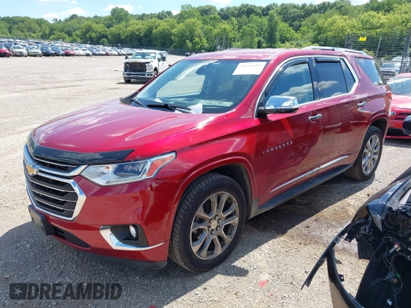 2018 Chevrolet Traverse Premier with VIN 1GNERKKW6JJ173579, listed as a IAAI auction lot 39725683 with 63,682 mi miles. Bid and sale history available at carsss.com. Image 21.