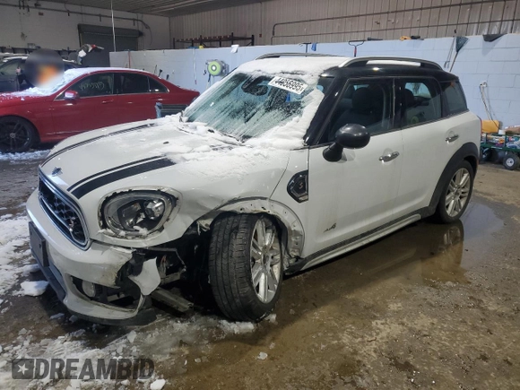 2019 MINI Countryman Cooper S z VIN WMZYT5C52K3E63082, wystawiony jako Copart lot #44956995 z przebiegiem 86 683 mil mil oraz Szkoda całkowita • Salvage title. Historia ofert i sprzedaży dostępna na DreamBid. Obrazek 1.