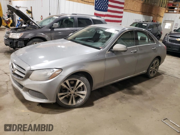 2016 Mercedes-Benz C 300 Luxury with VIN 55SWF4KB8GU113087, listed as a Copart auction lot 84115574 with 136,175 mi miles and Salvage Title. Bid and sale history available at DreamBid. Image 1.