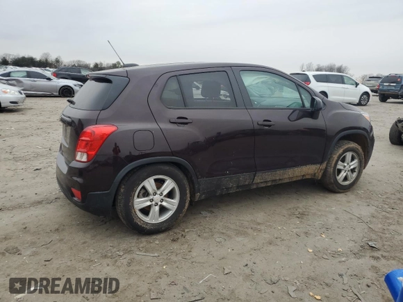 2021 Chevrolet Trax LS with VIN KL7CJNSB6MB307928, listed as a Copart auction lot 44016595 with 50,546 mi miles and Salvage Title. Bid and sale history available at carsss.com. Image 3.