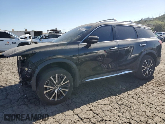 2023 Infiniti QX60 Sensory z VIN 5N1DL1GS4PC372225, wystawiony jako Copart lot #49981375 z przebiegiem 3 892 mil mil oraz Czysty tytuł • Clean title. Historia ofert i sprzedaży dostępna na DreamBid. Obrazek 1.