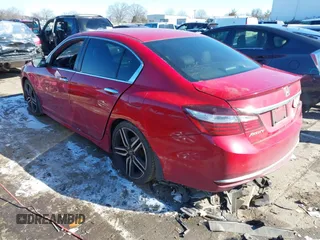 2016 Honda Accord Sport with VIN 1HGCR2F5XGA096551, listed as a IAAI auction lot 41354828 with 264,720 mi miles and . Bid and sale history available at DreamBid. Image 3.