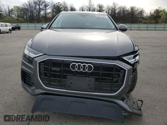 2019 Audi Q8 Premium with VIN WA1AVAF19KD009877, listed as a Copart auction lot 56473205 with Not provided miles and Salvage title. Bid and sale history available at DreamBid. Image 5.