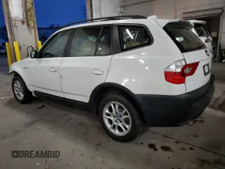 2005 BMW X3 2.5i with VIN WBXPA73485WC47845, listed as a Copart auction lot 84540204 with 96,544 mi miles and Salvage Title. Bid and sale history available at carsss.com. Image 2.