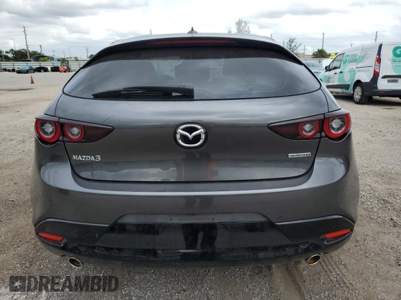 2022 Mazda Mazda3 Hatchback Premium with VIN JM1BPAMLXN1515412, listed as a Copart auction lot 76951614 with 0 mi miles and Salvage Title. Bid and sale history available at carsss.com. Image 6.