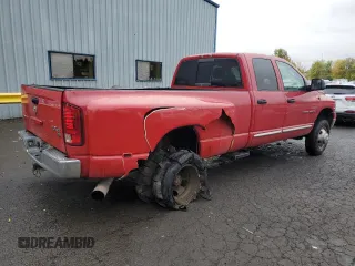2005 Dodge 3500 SLT with VIN 3D7MS48C45G812461, listed as a Copart auction lot 78489944 with 277,515 mi miles and Salvage Title. Bid and sale history available at DreamBid. Image 3.