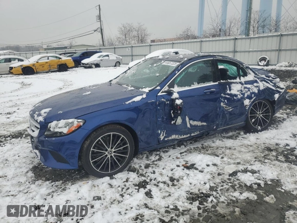 2020 Mercedes-Benz C 300 with VIN W1KWF8EB6LR589501, listed as a Copart auction lot 44657325 with 45,383 mi miles and Salvage Title. Bid and sale history available at DreamBid. Image 1.