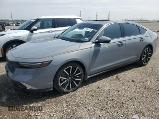 2025 Honda Accord Touring with VIN 1HGCY2F83SA005898, listed as a Copart auction lot 47542235 with 10,659 mi miles and Clean title. Bid and sale history available at DreamBid. Image 1.