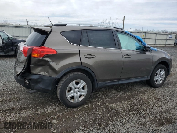 2015 Toyota RAV4 LE with VIN 2T3BFREV9FW325914, listed as a Copart auction lot 52896735 with Not Provided miles and Salvage Title. Bid and sale history available at DreamBid. Image 3.