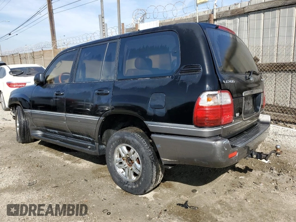 2001 Lexus LX 470 with VIN JTJHT00W613504449, listed as a Copart auction lot 45995455 with 229,056 mi miles and Salvage Title. Bid and sale history available at DreamBid. Image 2.