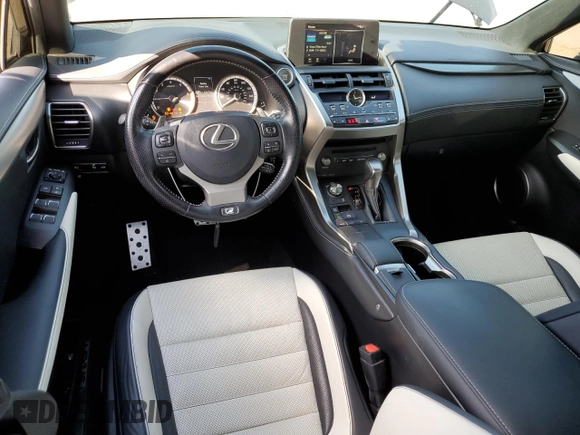 2020 Lexus NX 300 F Sport with VIN JTJSARBZ1L2169584, listed as a Copart auction lot 43756665 with 33,495 mi miles and Salvage title. Bid and sale history available at DreamBid. Image 8.