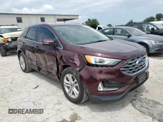 2020 Ford Edge SEL with VIN 2FMPK3J94LBB47444, listed as a Copart auction lot 59854325 with 61,710 mi miles and Salvage title. Bid and sale history available at DreamBid. Image 4.